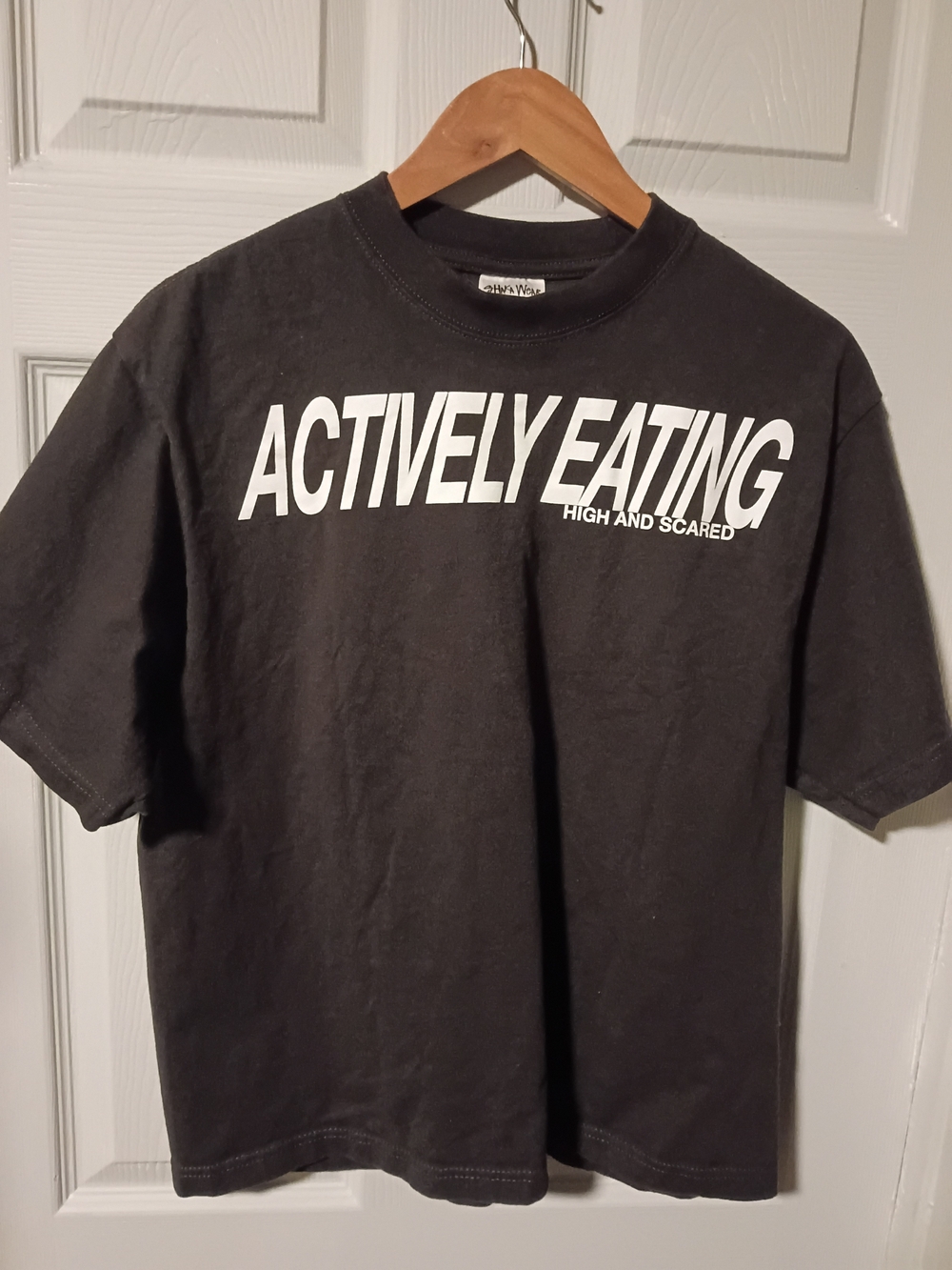 Actively Eating Graphic Tee - Black - High and Scared